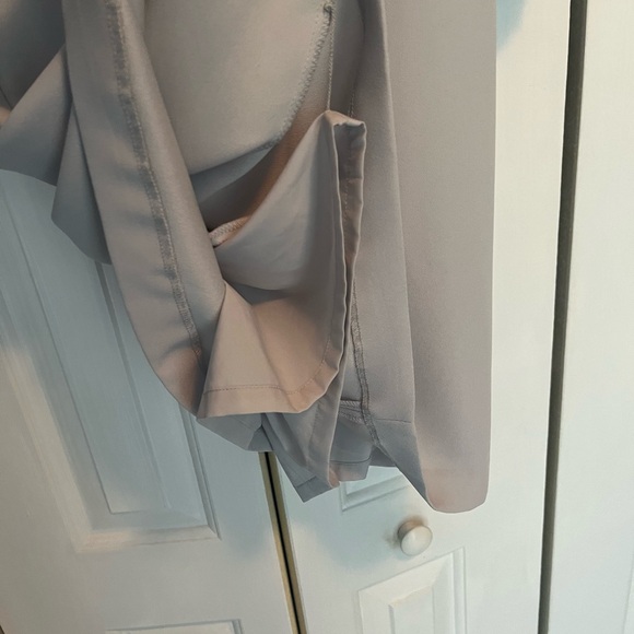 Light grey 100% polyester fully lined knee length dress - Picture 5 of 6